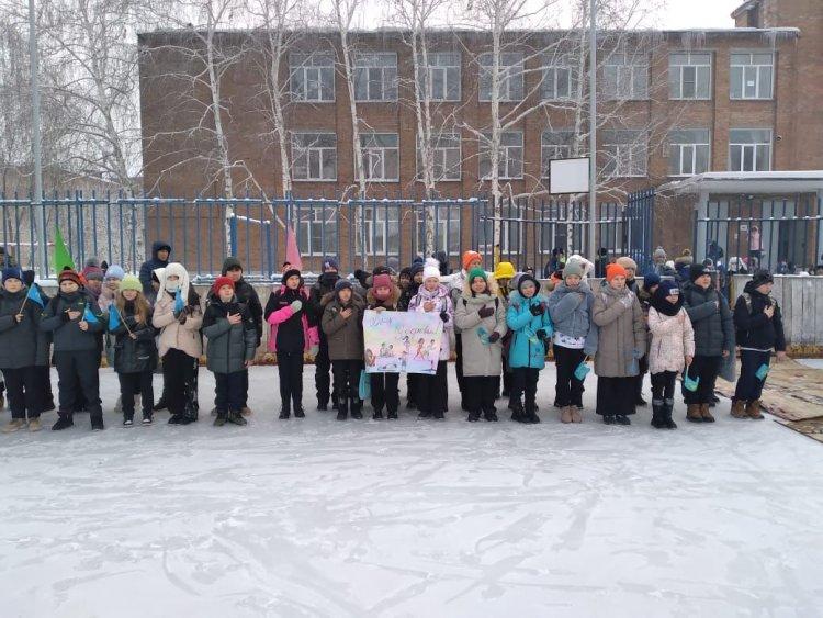 Хоккей алаңының салтанатты ашылуы/Торжественное открытие хоккейной коробки